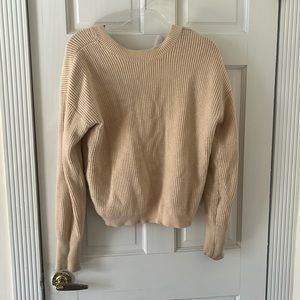 Well worn Lulus backless reversible sweater